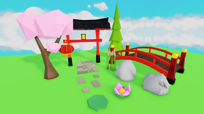 Japan Low Poly Asset Pack